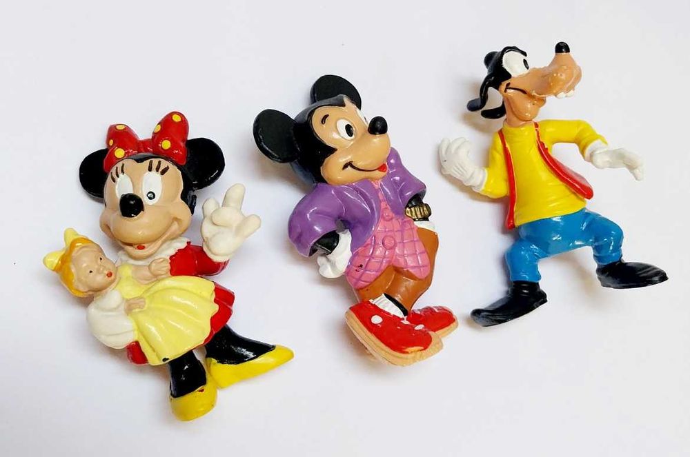 Minnie, Mickey e Pateta, bonecos Disney da Bully