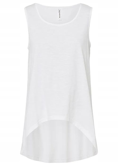 B.P.C biały top z bawełny organicznej dłuższy tył ^48/50