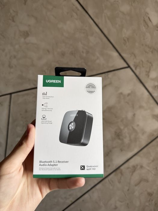 Nowy Adapter Audio Bluetooth 5.1 UGREEN | AUX do auta i domu | Ogryginalnie zamkniety