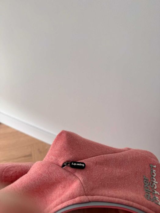 Superdry bluza na zamek pudrowy róż 38 m