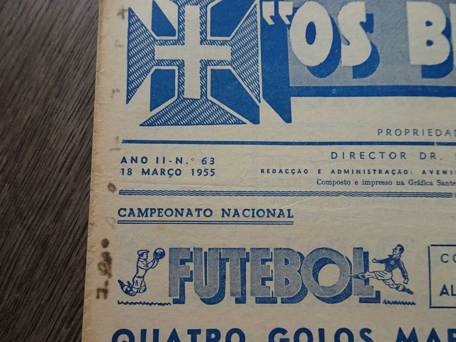 Antigo Jornal Belenenses Fevereiro 1955