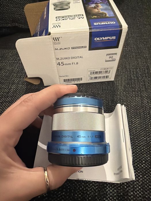 Objetiva Olympus 45mm f1.8