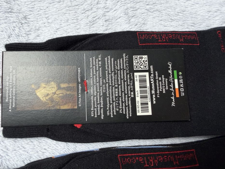 Artsox Musearta skarpety skarpetki 36/43 dzielo sztuki na ubraniu