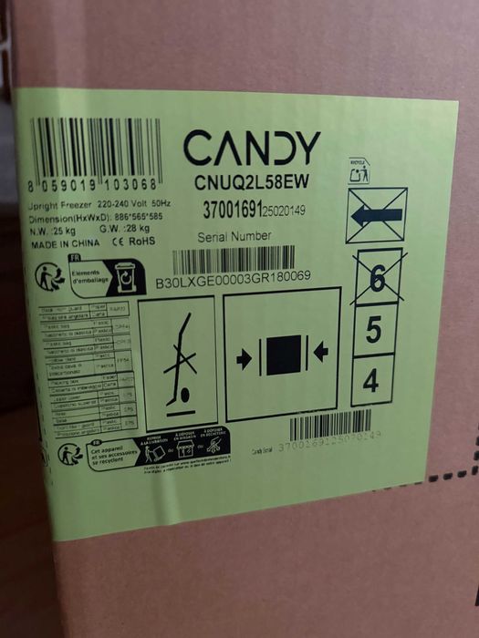 Congelador Vertical Candy 90L NOVO e ainda embalado