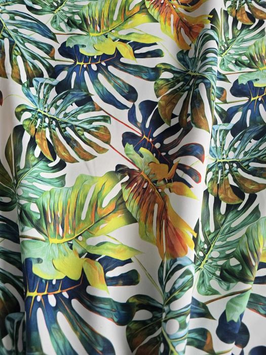 Zasłony z metra LISCIE kolor w BIELI,szer 280 cm blackout SUPER CENA