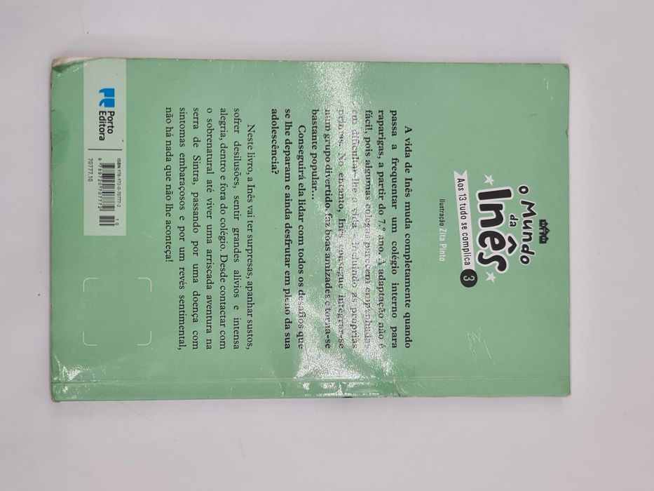 Livro juvenil O Mundo de Inês Aos 13 Tudo se Complica