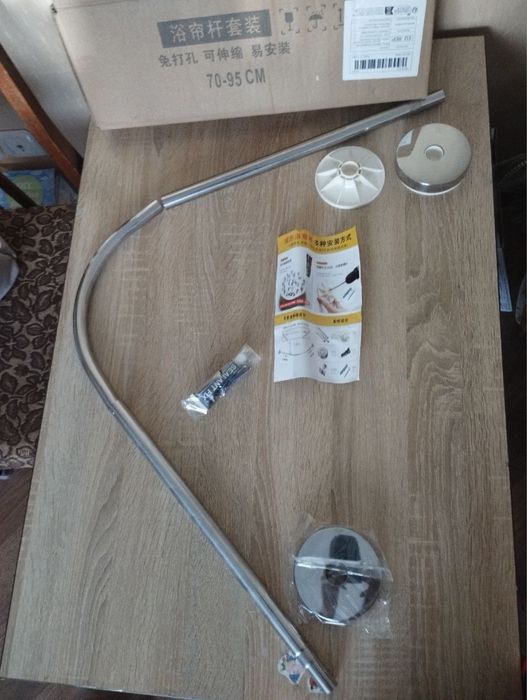 Карниз в ванну кутовий