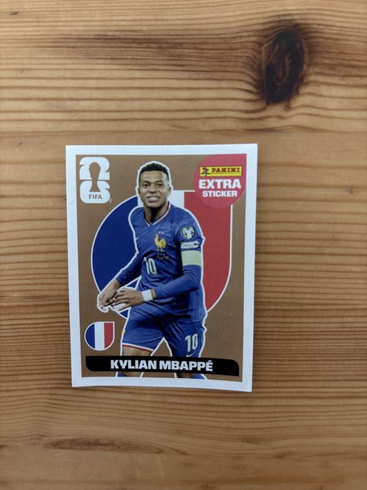 Cromos Extra Stickers - Mbappé (Bronze) e Salah (Regular)