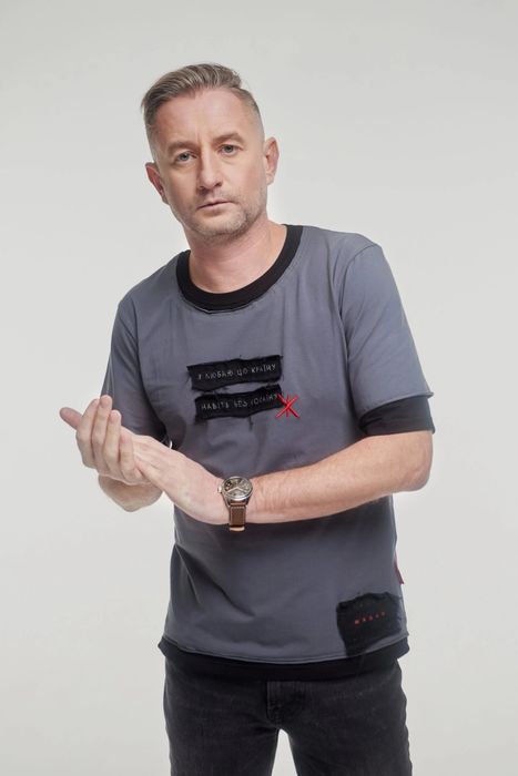 Футболка S мерч Жадана "я люблю цю країну навіть без кокаїну" Авіаціїя Галичини