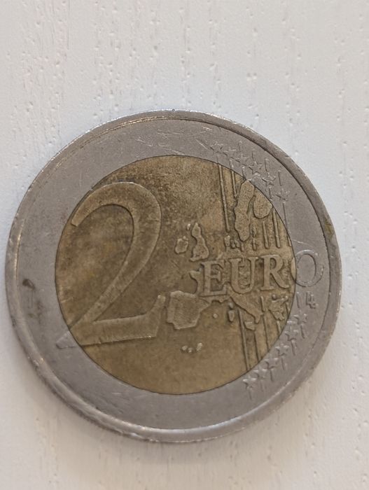 Moeda 2€ francesa 2001 com defeito