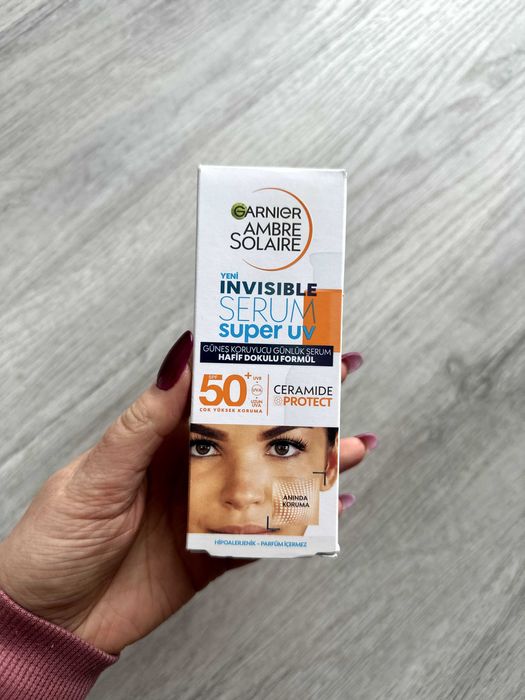 Garnier Ambre Solaire Super UV invisible krem do twarzy SPF50+ 30 ml