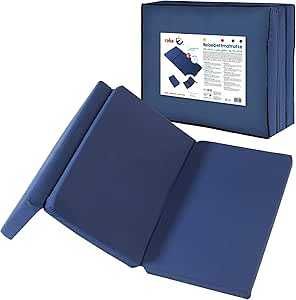 Roba Materac składany turystyczny do łóżeczka Niebieski 60x120cm