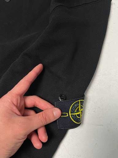 Світшот Чорний Stone Island - Толстовка Черная Стон Айленд