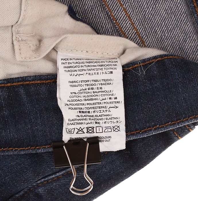 Spodnie Gant Straight W34 L30 Męskie Indigo Casual Stretch Jeans