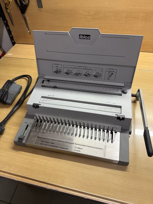 Bindownica elektryczna IBICO ibimaster 400e + grzbiety drut i plastik