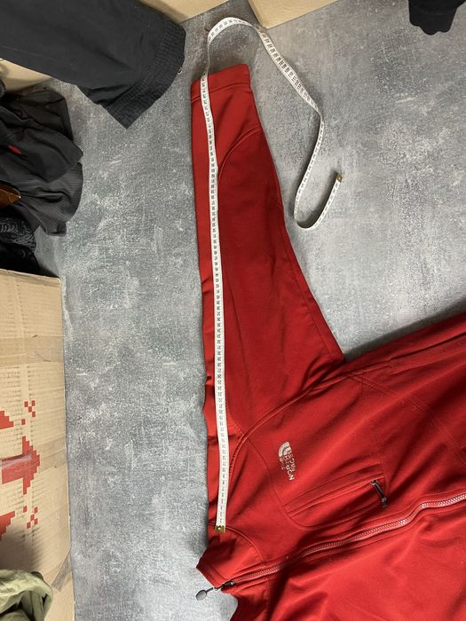 ( S-M ) Червоний чоловічий софтшел / куртка The North Face windstopper