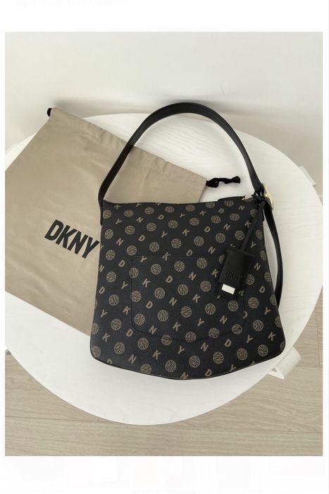 DKNY Жіноча шкіряна сумочка дкну женская сумка оригинал кожа канва