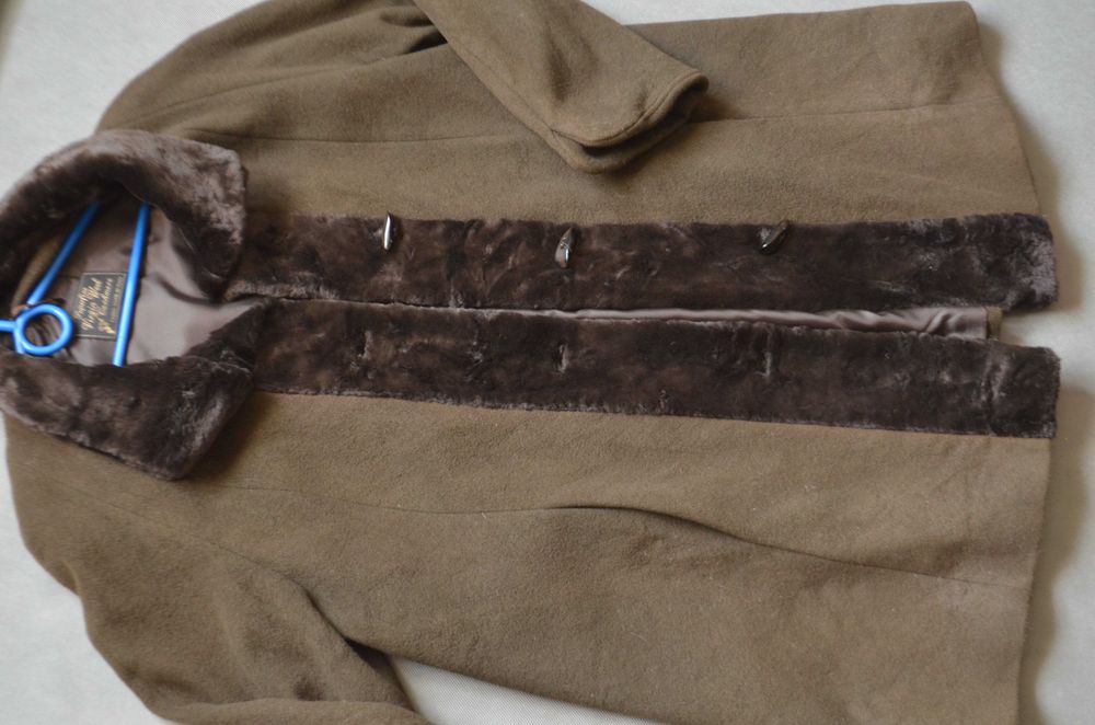 płaszcz kurtka włoski produkt L 40 z kaszmirem