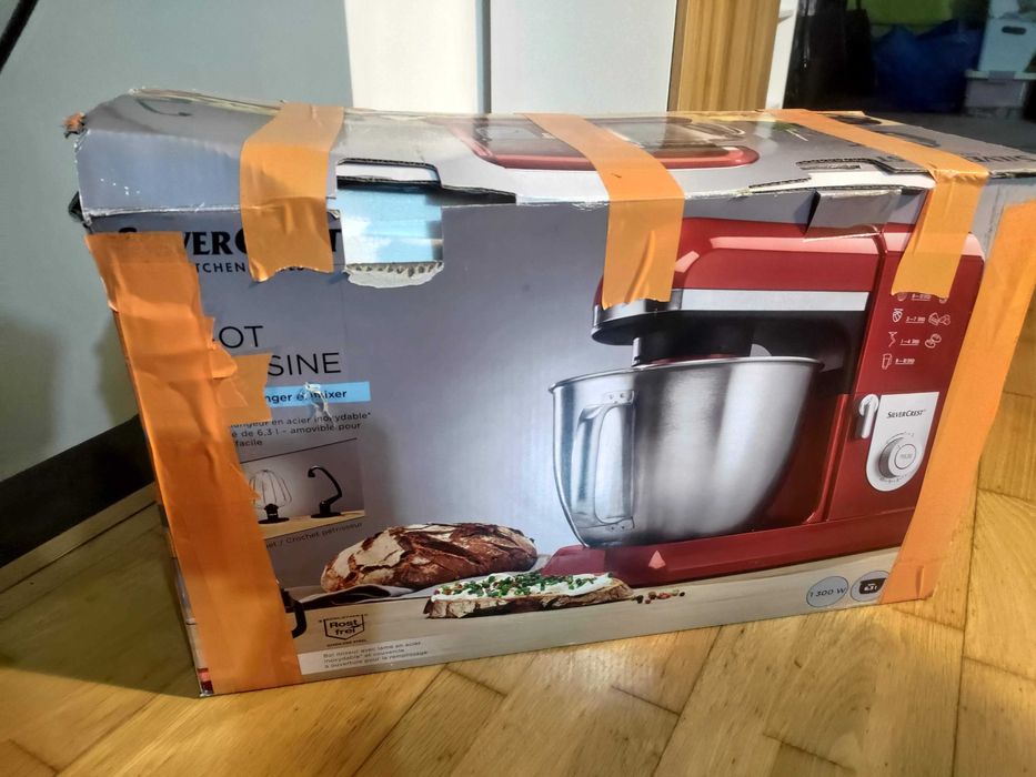 Silvercrest Robot de Cozinha Vermelho, Com Liquidificadora e Batedeira