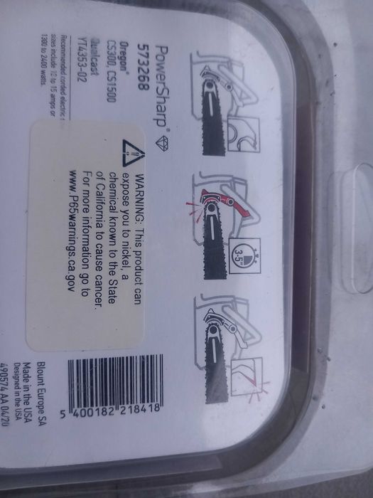 Łańcuch tnący z kamieniem ostrzącym  oregon 56 ogniw power sharp