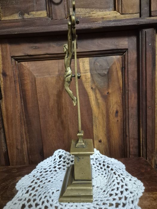 Mosiężny krzyż antyk, kolęda