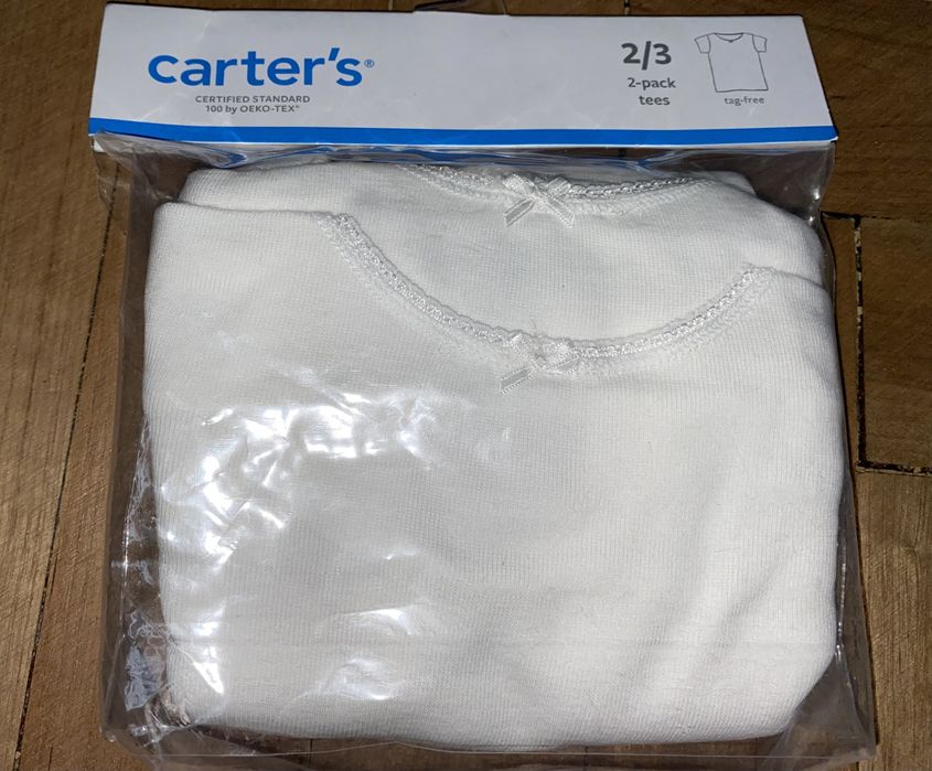 Футболки детские для девочек Carters 2Т 3T размер, на рост до 98 см