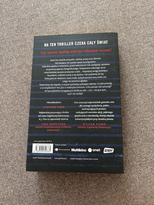 Książka „Kobieta w oknie” A. J. Finn