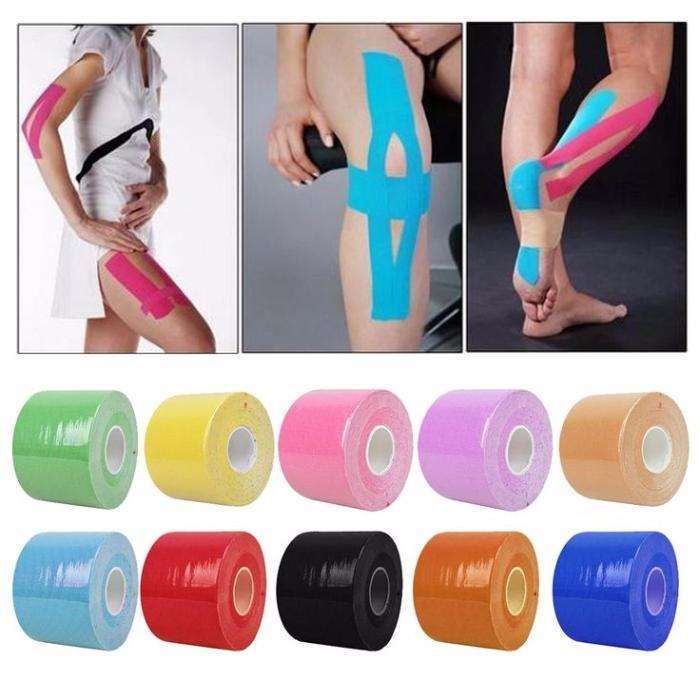 bandas tape Kinesio cinesiologia fitas adesivas - para desportistas