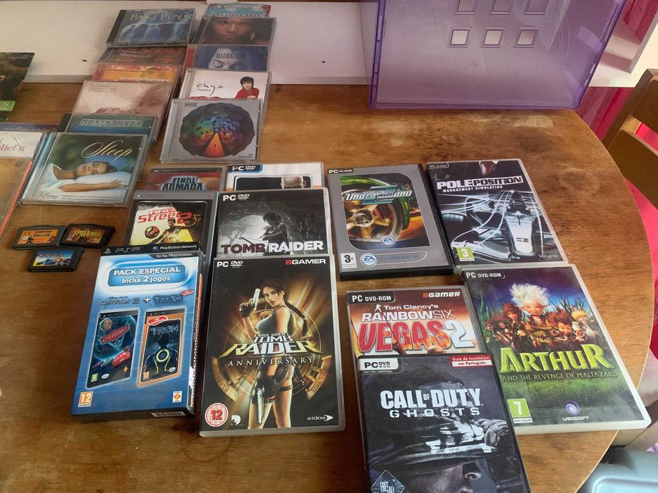 CDS/DVDs/Jogos de consola e pc