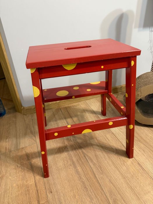 BEKVÄM Taboret ze schodkiem - buk 50 cm