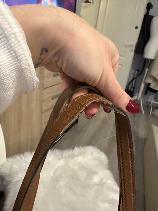 Brązowa torebka shopper Michael Kors camel shopper bag