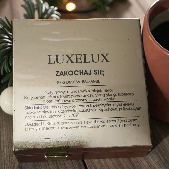 Złote perfumy feromony w balsamie Luxelux