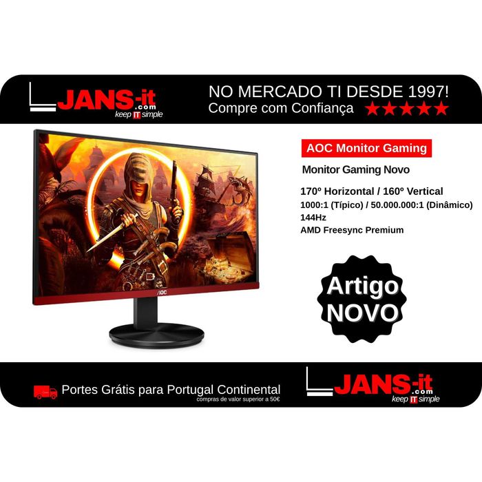 AOC Monitor Gaming | 27″ | LED | FHD | 144Hz