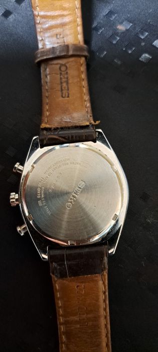 Relógio Seiko cronógrafo.