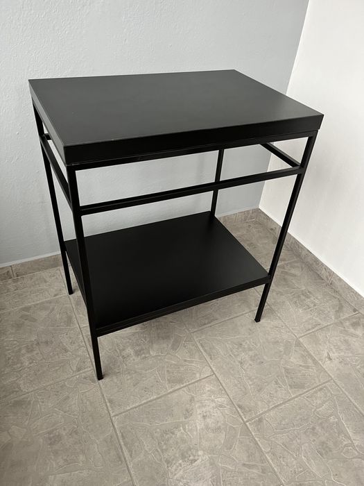 Konsola szafka pod umywalkę półka stolik czarna loft nowa 60x40