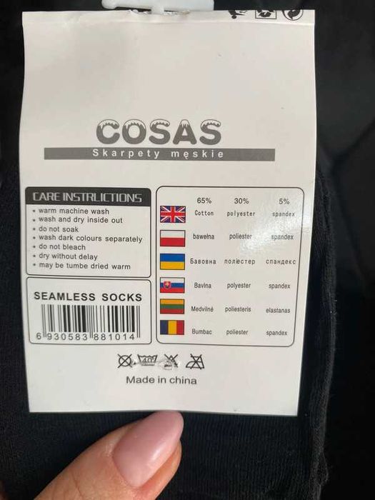 czarne klasyczne stopki męskie