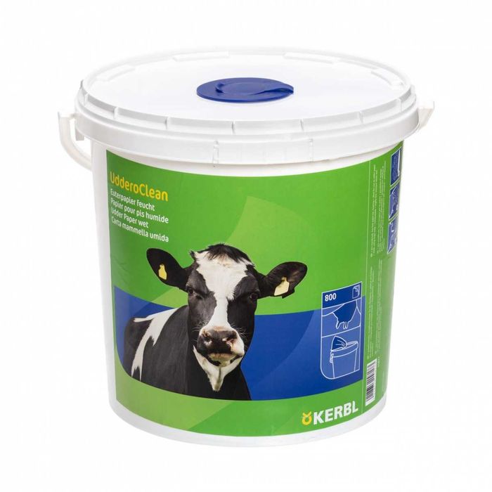 Papier do wymion w wiadrze Uddero Clean, 20 x 20 cm, 800 szt., Kerbl