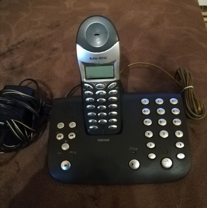 Telefon stacjonarny Topcom Butler 4056C z sekretarką.
