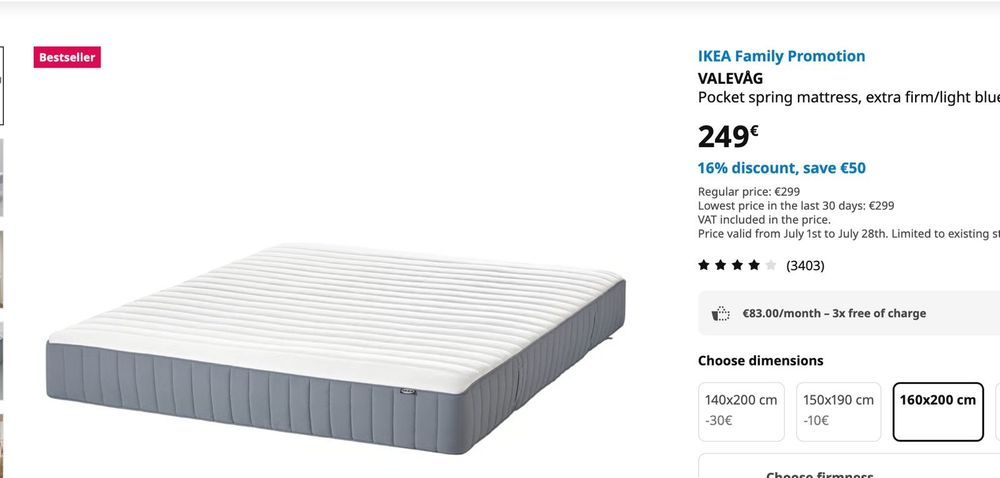 Cama completa com colchão