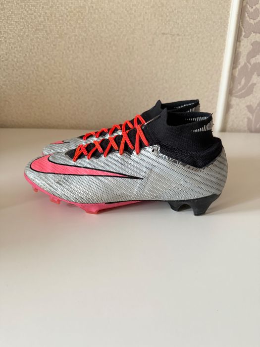 Бутси Nike Air Zoom Mercurial Superfly 9 Elite FG Silver/Pink