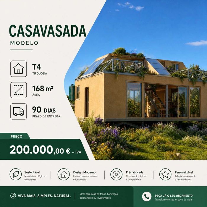 Contrução Modular Sustentáveis em LSF com vistas estrelares - SintropicHome