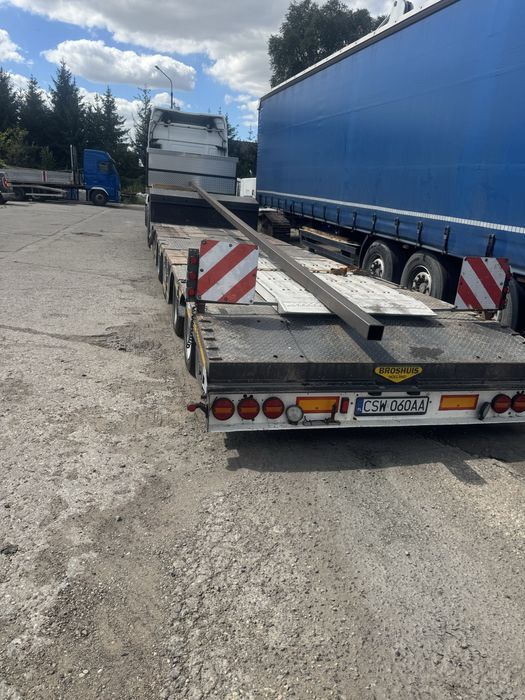 Man TGX pomoc drogowa naczepa 4 osie 70 cm wysokość