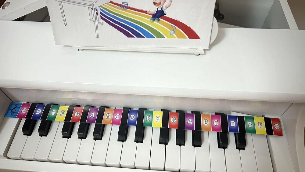 Piano de cauda infantil 30 teclas e banco