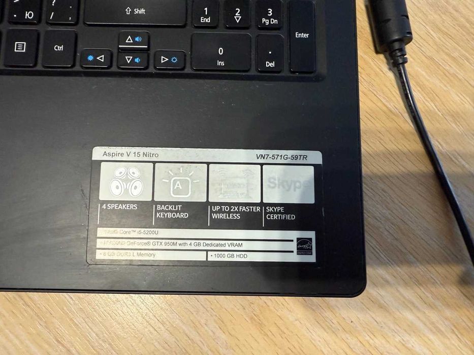 laptop ACER Aspire v  15 NITRO