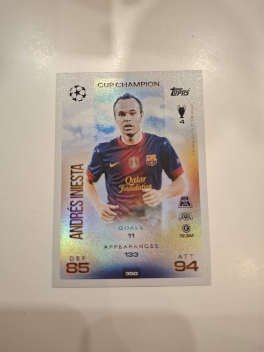 Karta topps match attax 25/26 ANDRÈS INIESTA