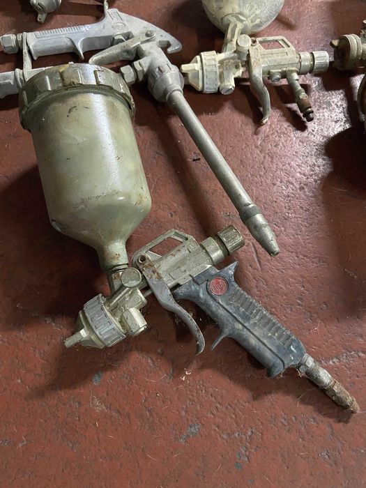 Lote 9 Pistolas de Pintura Profissionais