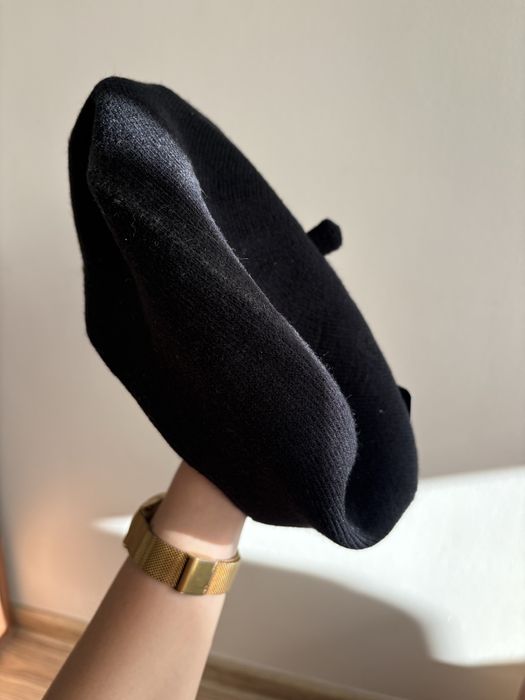 Beret damski czarny