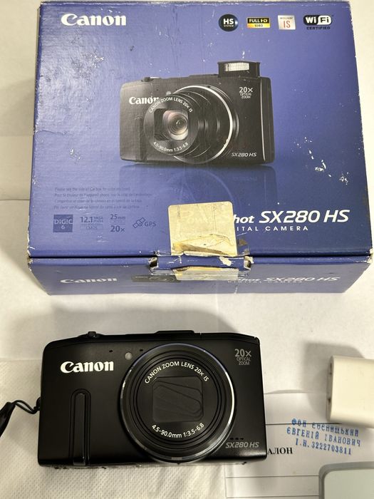 Canon Powershot SX 280 HS  Wi-Fi  GPS