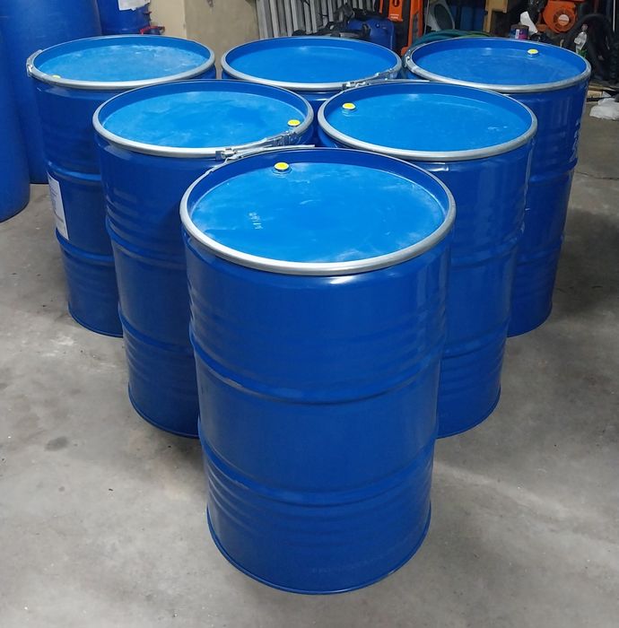 Bidons de 200L de metal reforçado, como novos, Poss. de entrega
