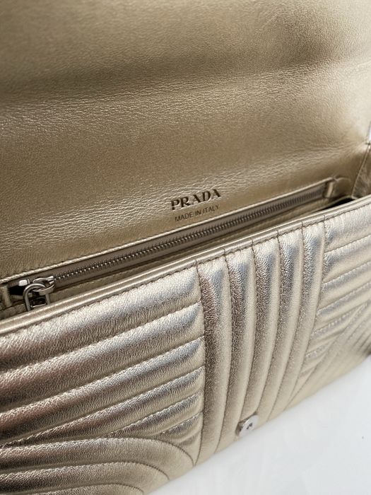 Nowa torebka Prada Diagramme Gold bag na ramię crossbody oryginalna